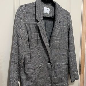 Old Navy White/Grey/Black Blazer